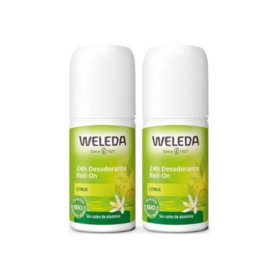 Weleda Desodorante Roll-On 24h de Citrus 2x50ml