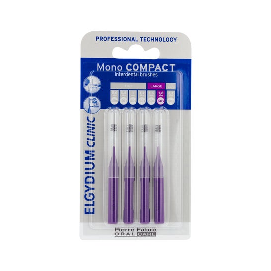 Elgydium Clinic Escovilhões Mono Compact Roxo 4 Unidades