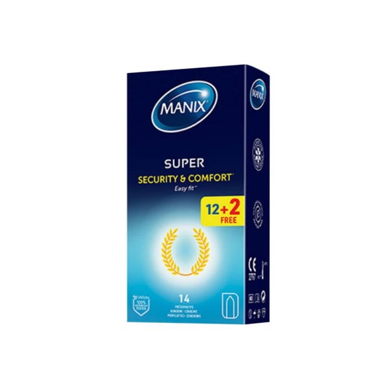 Manix Preservativos Super Seguridad Y Confort Easy Fit 12+2uds