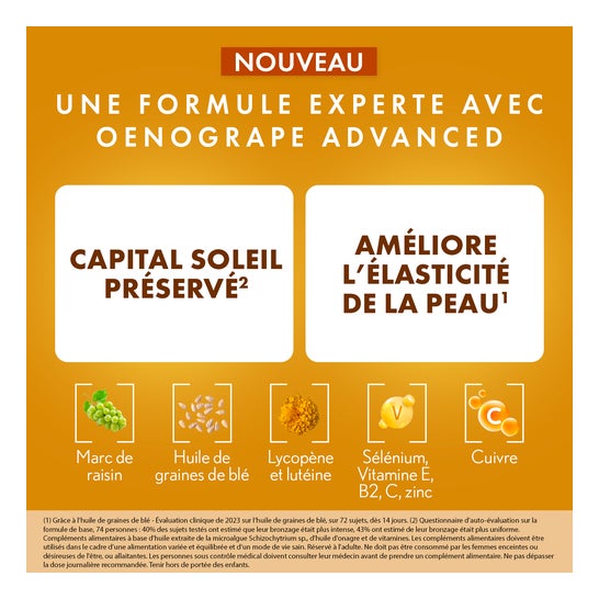 Oenobiol Sun Expert Préparateur Solaire 3 en 1 30caps