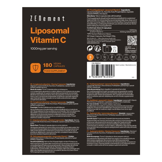 Zenement Vitamina C Liposomal 1000mg 180caps