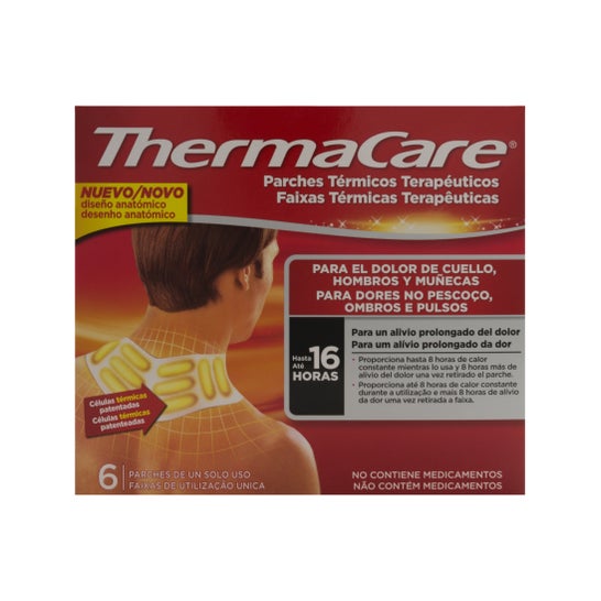 Manchas de calor terapêuticas ThermaCare para pescoço, ombro e pulsos 6pcs