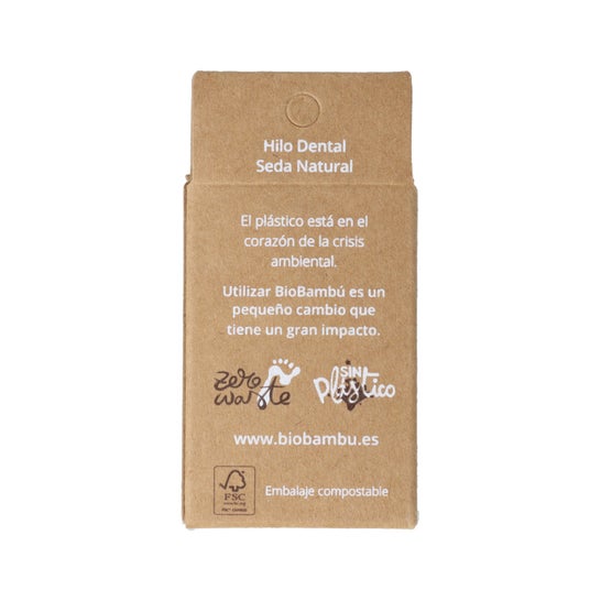 Biobamboo Natural Floss Recargas de fio dental 2X30m