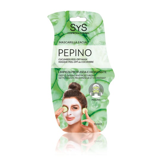 Máscara Facial Hidratante e Limpeza Profunda Sys Cucumber 10ml