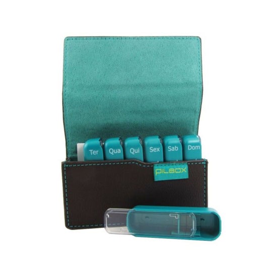 Pilbox Caixa Comprimidos Mini Cinza 1 Unidade