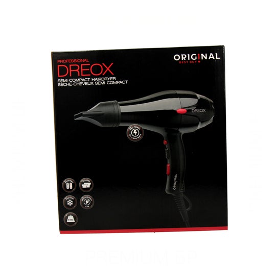 Sinelco Original Dreox Secador de Cabello Negro 2000W 1ud