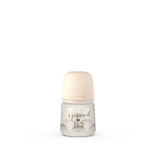 Biberão Suavinex Silicona Flujo Lento 150ml Beige 1ud