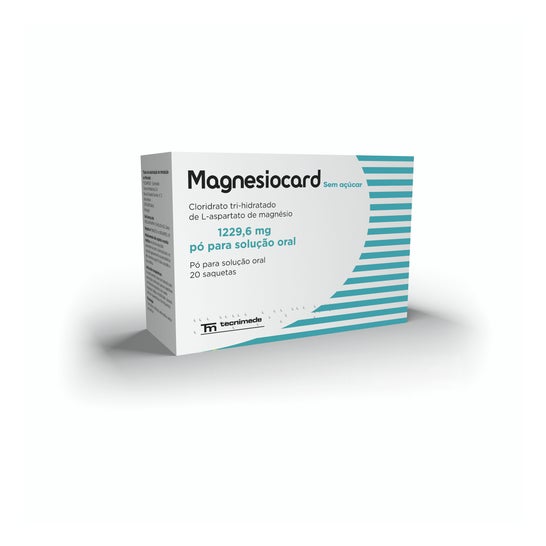 Tecnimede Magnesiocard Sem Açúcar Pó Oral 1229.6mg 20 Saquetas