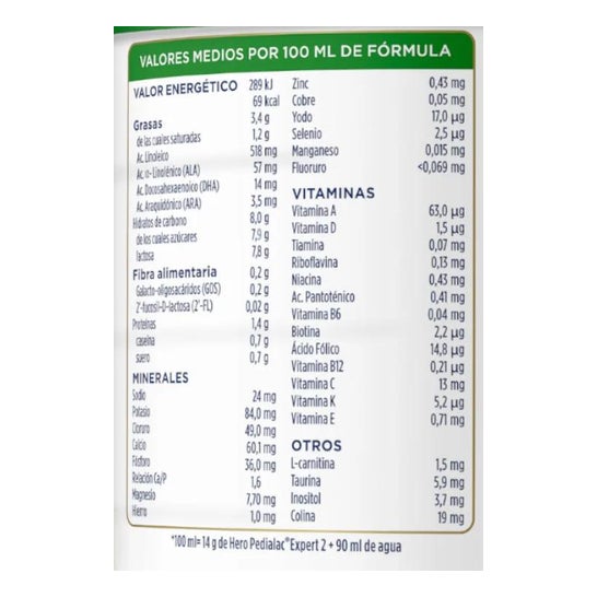 Herói Bebé Pedialac 2 800g
