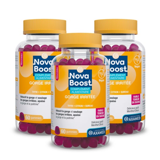 Novaboost Garganta Irritada Gummies 60uds