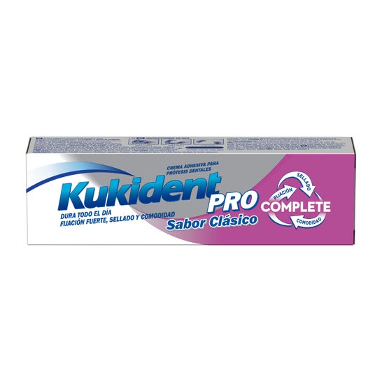 Kukident Pro Complete creme adesivo clássico de sabor 70g