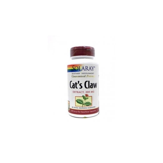 Solaray Uña Gato Cáps 200mg