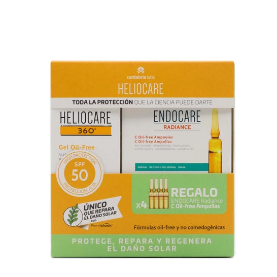 Heliocare Pack Helio 360º Gel Oil-Free + Endocare Radiance