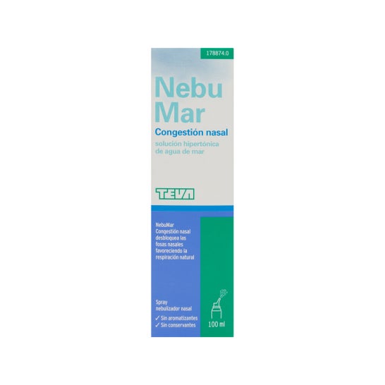 Solução salina congestionada nasal Nebume 100ml