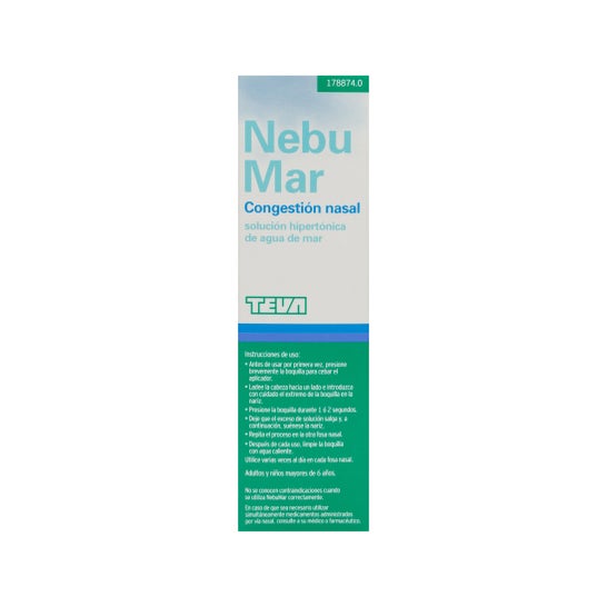 Solução salina congestionada nasal Nebume 100ml