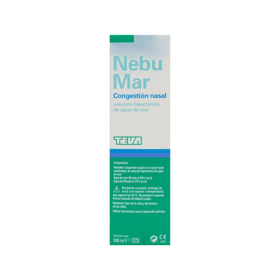 Solução salina congestionada nasal Nebume 100ml