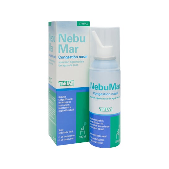 Solução salina congestionada nasal Nebume 100ml