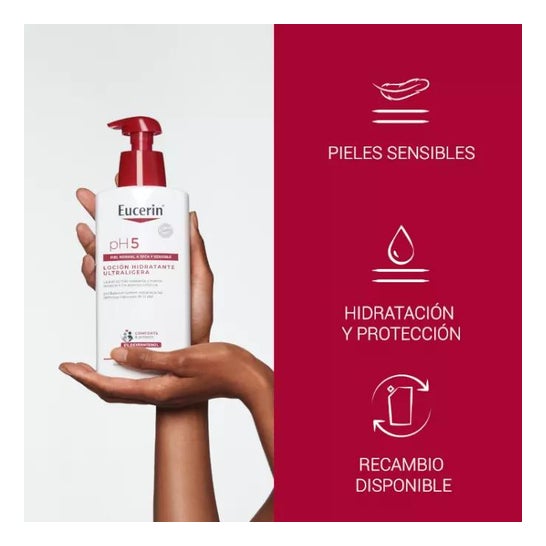Eucerin pH5 Loção Hidratante Ultra-Ligeira 400ml Eucerin pH5 Loção Hidratante Ultra-Ligeira 400ml