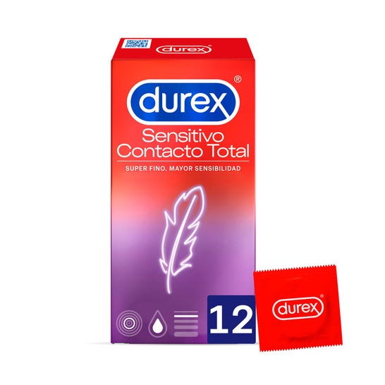Durex® Sensitive Contactos Preservativos totais 12uds