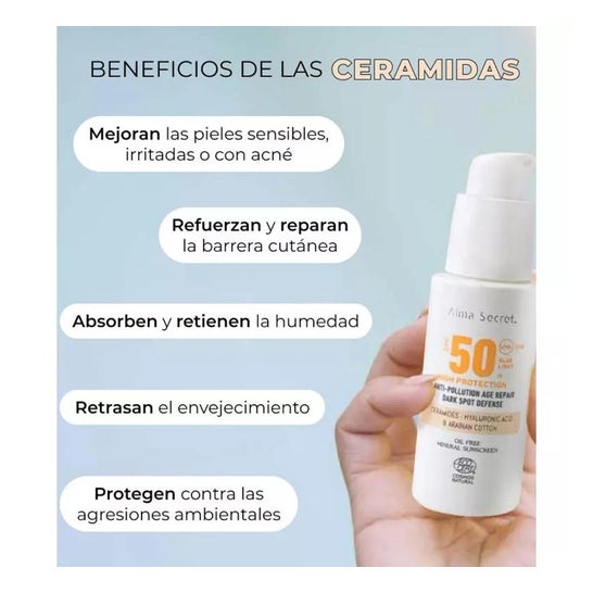 Alma Secret Creme Facial Solar com Cor Spf50 Areia 50ml Alma Secret Creme Facial Solar com Cor Spf50 Areia 50ml