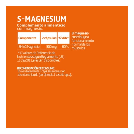 Splmnt S-Magnesium 60 cápsulas