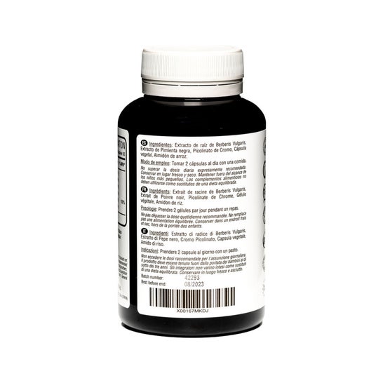 Berberine 1000mg 120 cápsulas vegetais Hivital Foods
