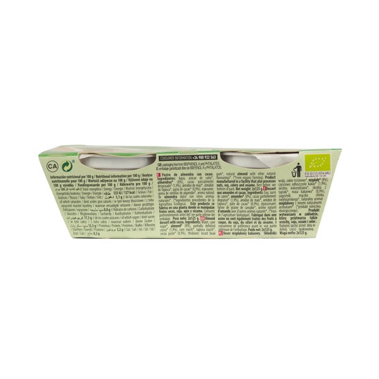 Sobremesa Orgânica de Amêndoas e Cacau (2x125 G)