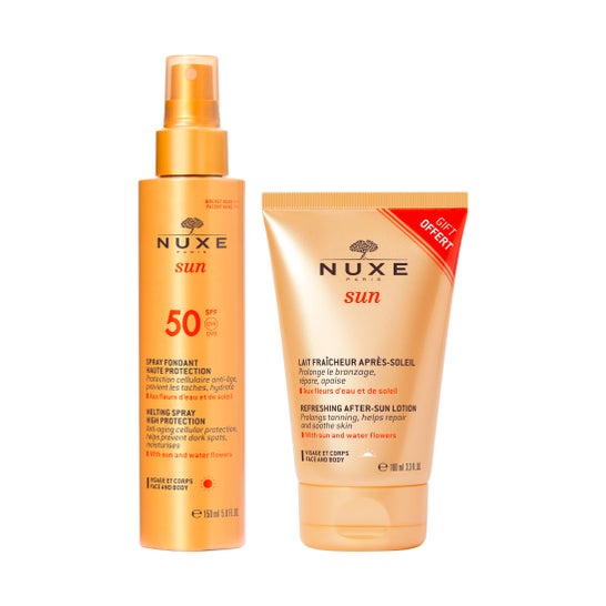 Nuxe Solaires Pack Spray Spray Spray 50 150ml + After Sun 100ml