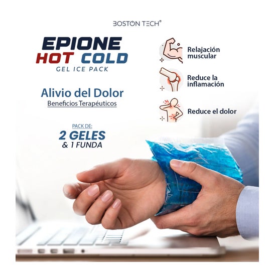 Boston Tech Bolsas de Gel Frio e Quente Premium com Capa Reutilizável Multiposição 2 unid.
