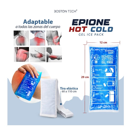 Boston Tech Bolsas de Gel Frio e Quente Premium com Capa Reutilizável Multiposição 2 unid.