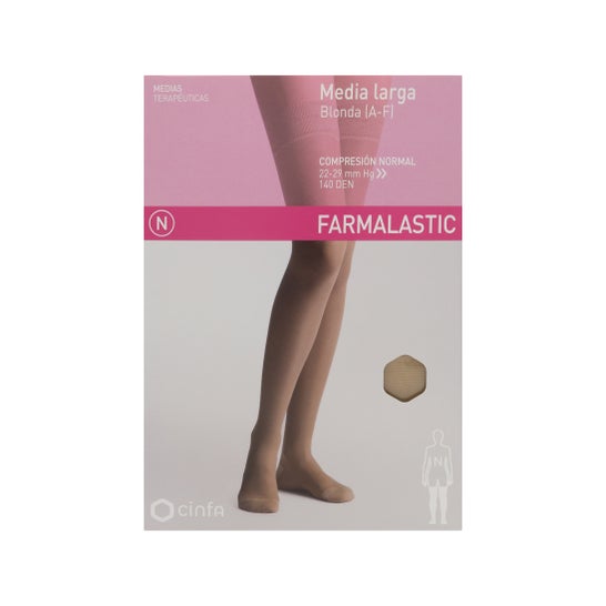 Farmalastic Medium Long Lace (AF) comp. T-extra grande bege 1ud normal