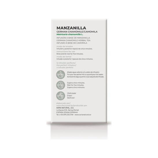 Soria Natural Camomila Infusão 20 filtros