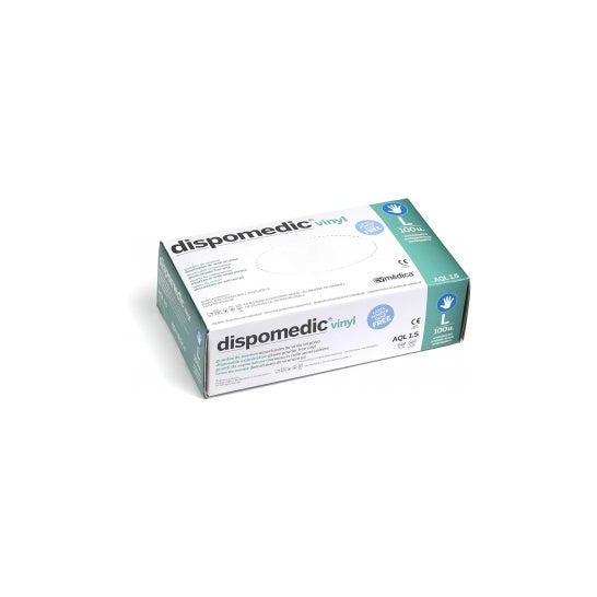 Luvas de Vinil Dispomedic Powder Free Tamanho L