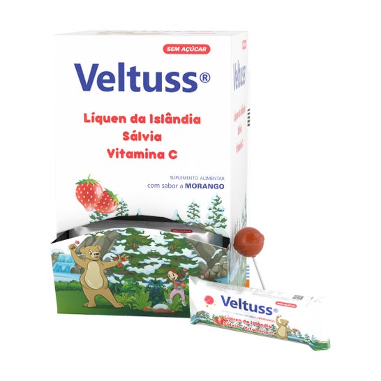 Velvetmed Veltuss Chupa-Chupa Morango Sem Açúcar 8g