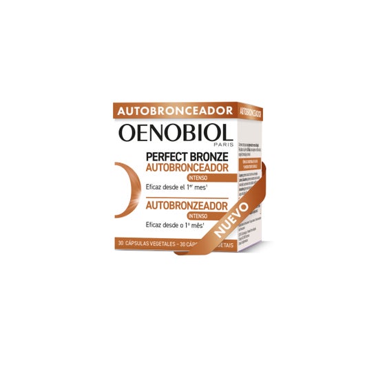 Oenobiol Autobronzeador Hle Uniforme e Brilhante Sunless Caixa Sem Sol de 30 Cápsulas