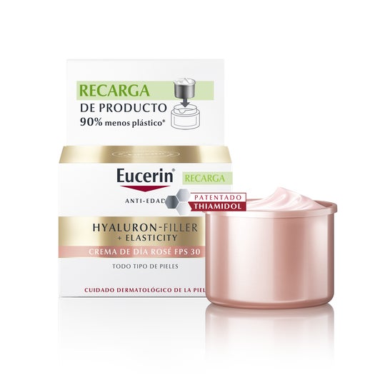 Eucerin Hyaluron Filler + Elasticity Crema Día Rosé SPF30 Recarga 50ml