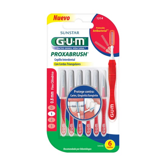 Gum Trav-Ler Interdental Brushes 0.8 mm 1314 4 Unidades