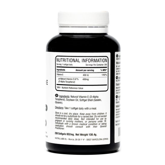 Hivital Foods Natural Vitamin E 400iu Hivital,