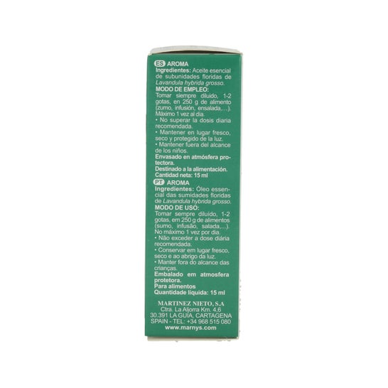 Marnys Aceite Esencial Alimentario De Lavandin Estuche 15ml