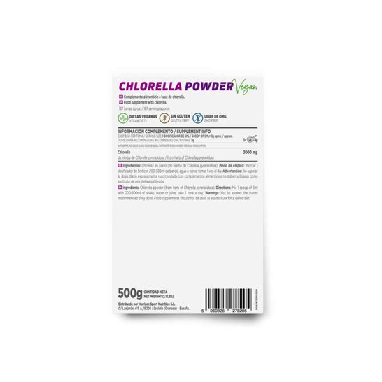 HSN Chlorella en Polvo Sin Sabor 500g