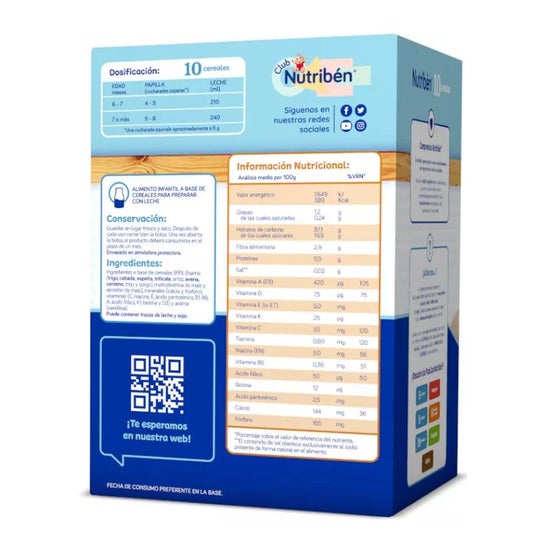 Nutriben 10 Cereais 600g Nutriben 10 Cereais 600g