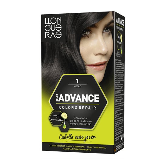 Llongueras Color Advance Hair Dye N1 Preto