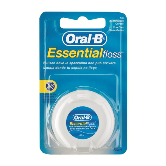 Floss dental Oral-B Floss Essencial com cera 50m 1ud