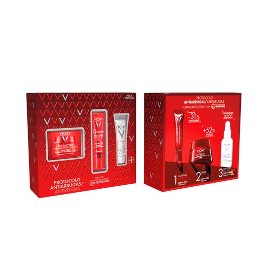 Vichy Pack Liftactiv Collagen Specialist 16 Crema 50ml + Contorno Ojos 15ml + Solar UV Age Daily