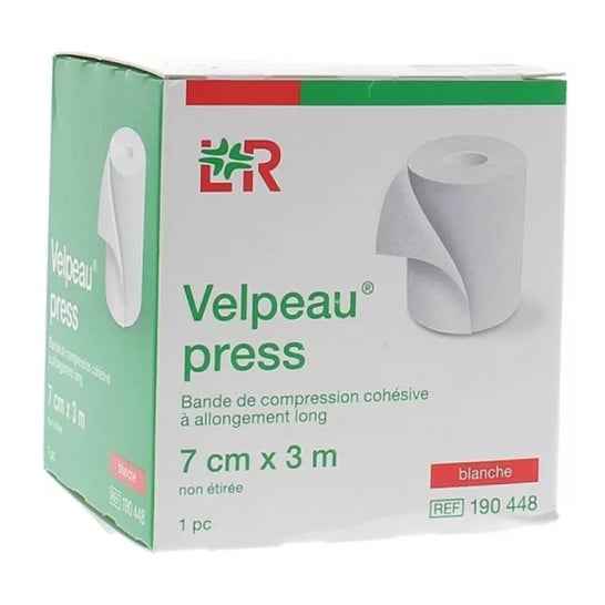 Velpeau Press Non Latex Fita Branca 7cm x 3m