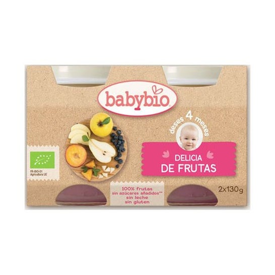 Delícia de Frutas Ecológicas Babybio Tarrito 2x130g