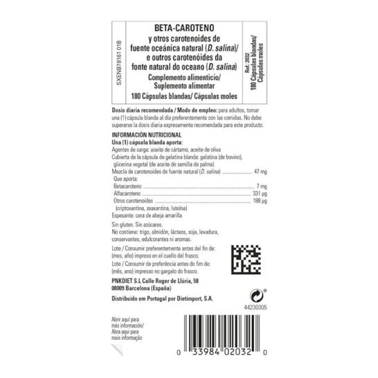 Solgar Betacarotene Oceanico 7mg 180c Solgar Betacarotene Oceanico 7mg 180c