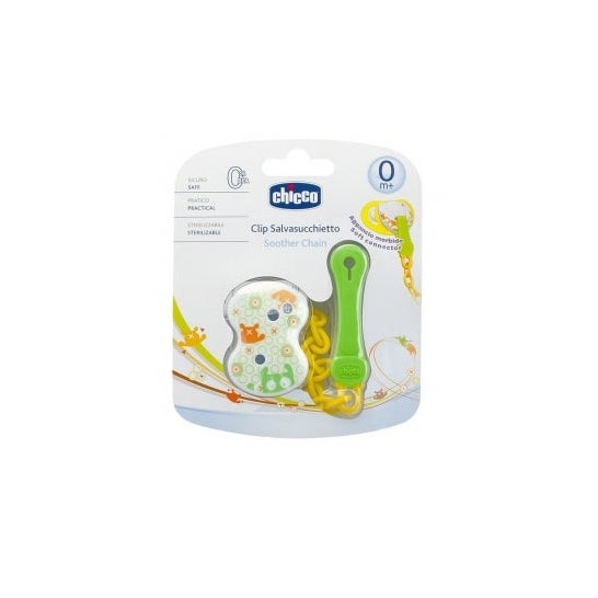Chicco ™ Baby clip protege a chupeta verde 1ud