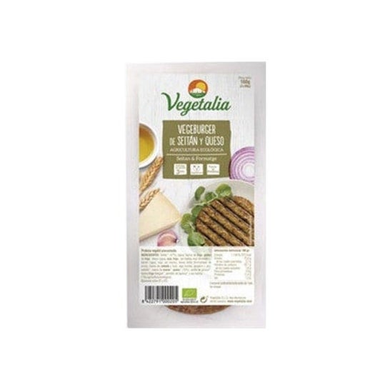 Vegetalia Seitan e Cheese Burger Vegan Bio 2 peças