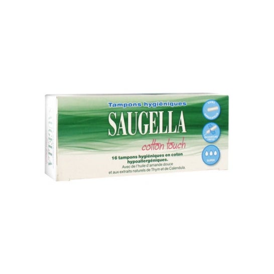 Saugella Cotton Touch Tampons Hygiéniques Super 16uts